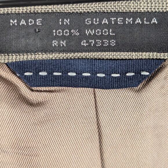 Tommy Hilfiger 38R Gray Glen Plaid Wool Blazer Jacket Men Two Button Classic - Picture 3 of 8